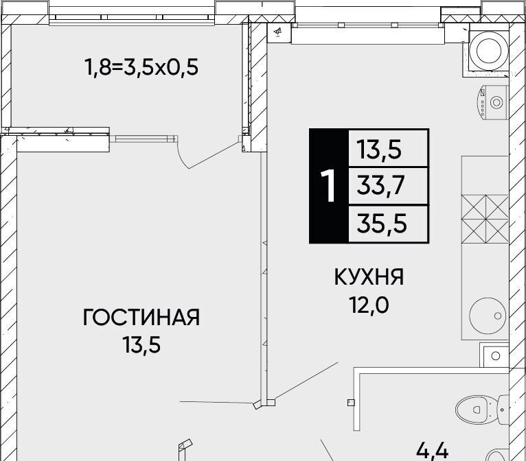 квартира г Ростов-на-Дону р-н Кировский ЖК Левобережье фото 1