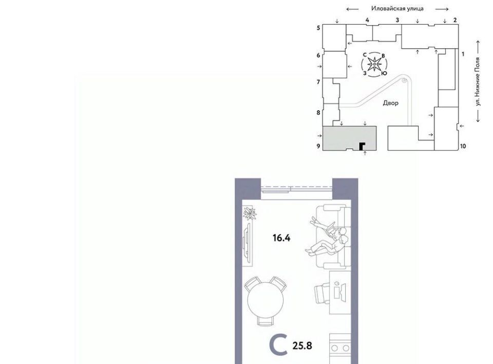 квартира г Москва Перерва ул Иловайская муниципальный округ Марьино фото 1