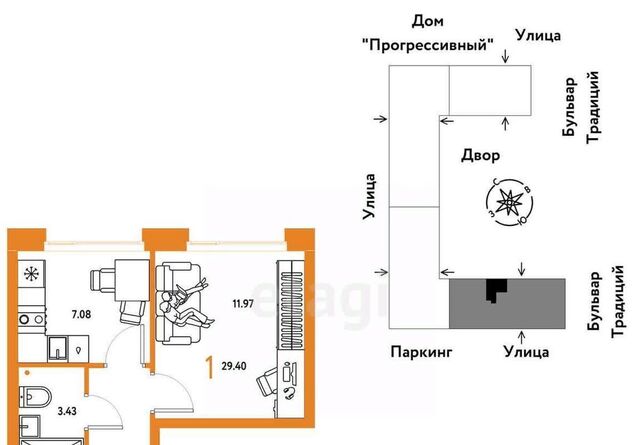 р-н Калининский ул Андрея Кореневского 1к/1 фото