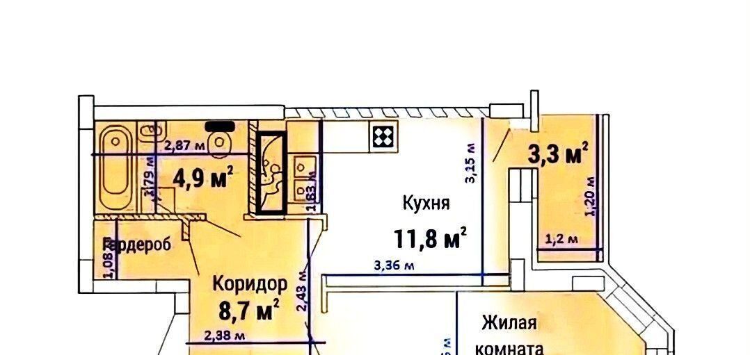 квартира г Липецк р-н Советский ш Елецкое 3 фото 1