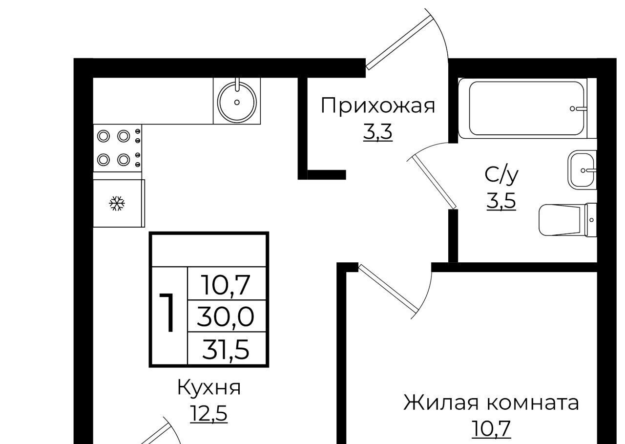 квартира г Краснодар р-н Прикубанский ЖК «Европа-Сити» 6 Европа Клубный Квартал 6 жилой комплекс фото 1