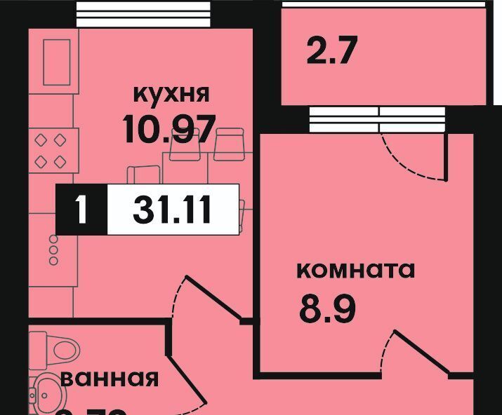 квартира г Муром ул 1-я Новослободская фото 1