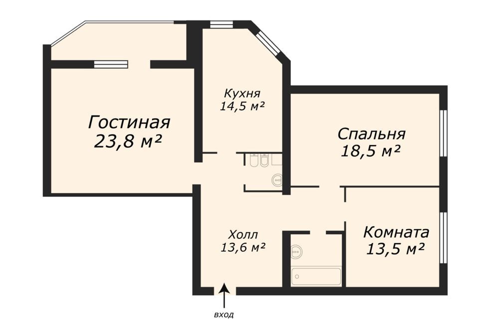 квартира г Дзержинский ул Угрешская 26б городской округ Дзержинский фото 3