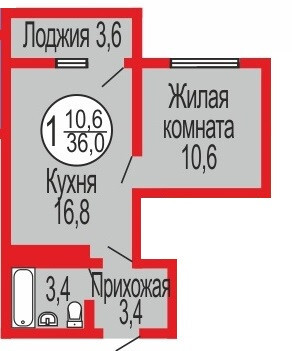 квартира г Оренбург ул Уральская 14 ЖК «Дубки» городской округ Оренбург фото 1