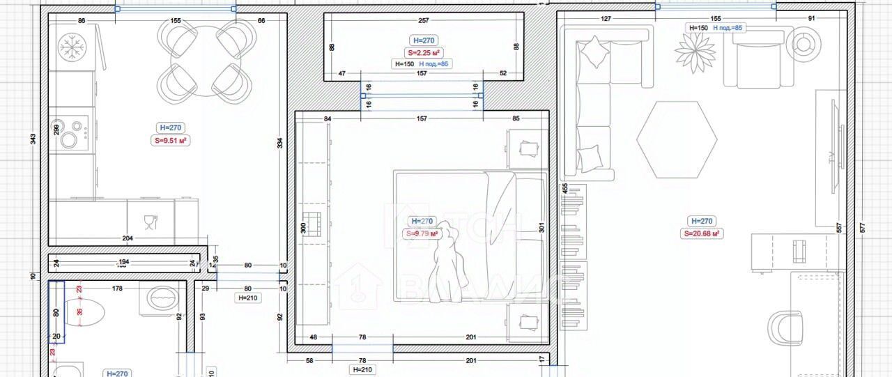 квартира г Королев ул Горького 79к/19 Медведково фото 26