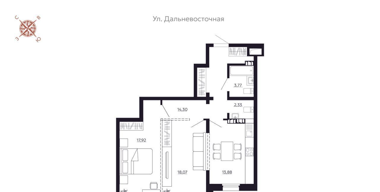 квартира г Иркутск р-н Октябрьский наб. Верхняя фото 2