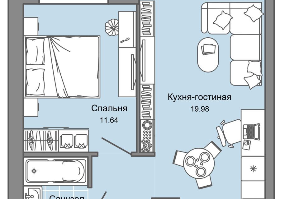 квартира г Киров пер 4 Пятилетки 82 городской округ Киров фото 1