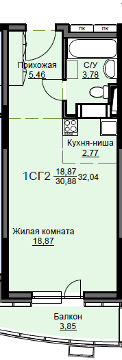 квартира г Щёлково микрорайон Соболевка, к 8, Щёлково городской округ фото 1