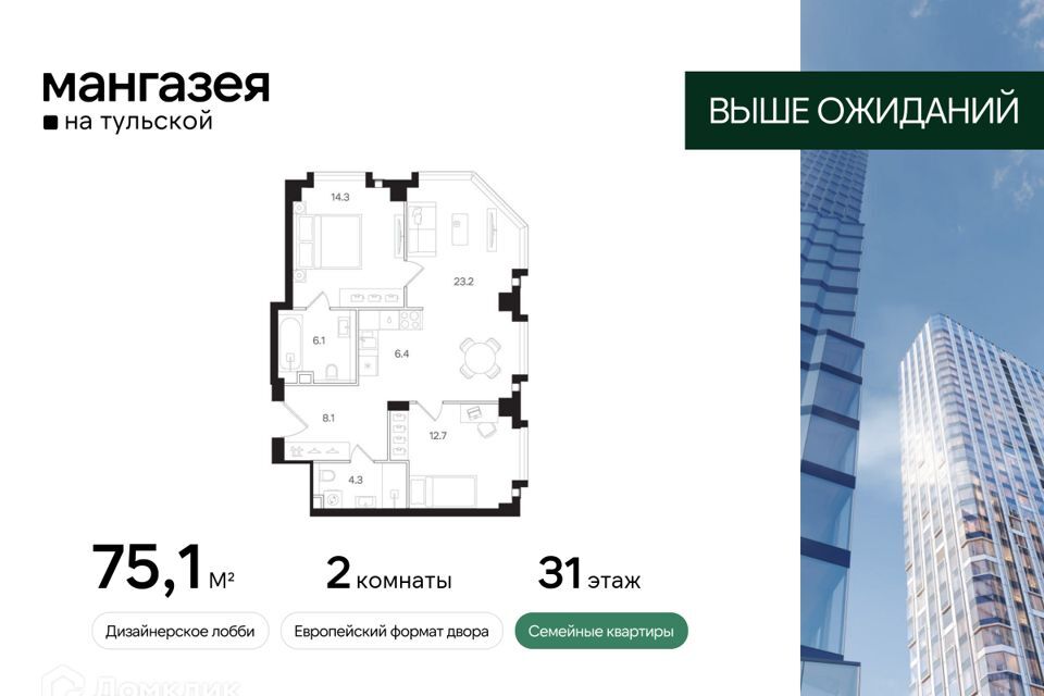 квартира г Москва ул Большая Тульская 8 Южный административный округ фото 1