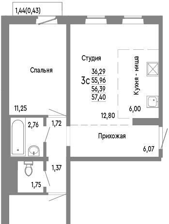 квартира г Челябинск р-н Советский ул Нефтебазовая 1к/2 фото 1