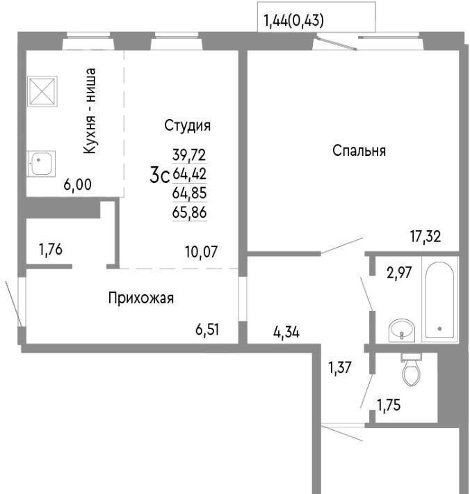 квартира г Челябинск р-н Советский ул Нефтебазовая 1к/2 фото 1