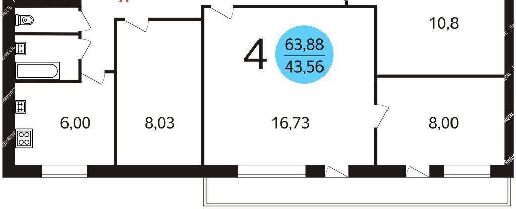 квартира г Москва метро Крестьянская Застава ул Иерусалимская 6 фото 13