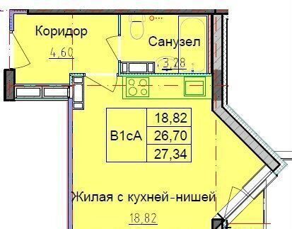 квартира г Ярославль р-н Дзержинский ул Брагинская 18к/2 фото 1