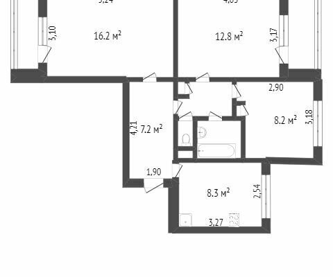 квартира г Белгород ул Губкина 24к/3 фото 19