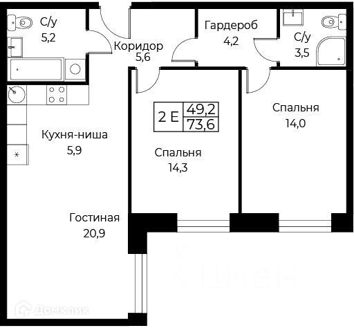 квартира г Москва ул Намёткина 10д Юго-Западный административный округ фото 1