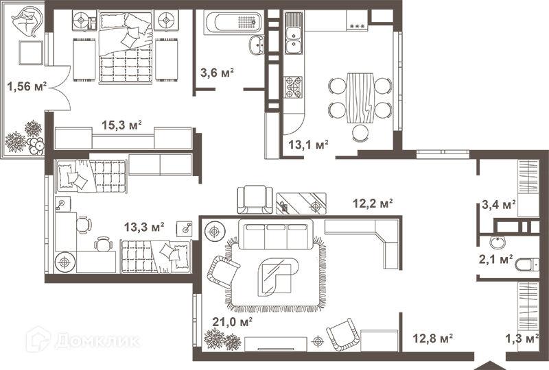 квартира г Астрахань ул Брестская 30 городской округ Астрахань фото 1