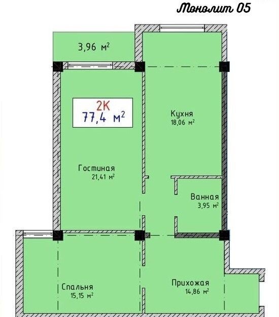 квартира г Махачкала пр-кт Амет-хана Султана 34 р-н Советский фото 3