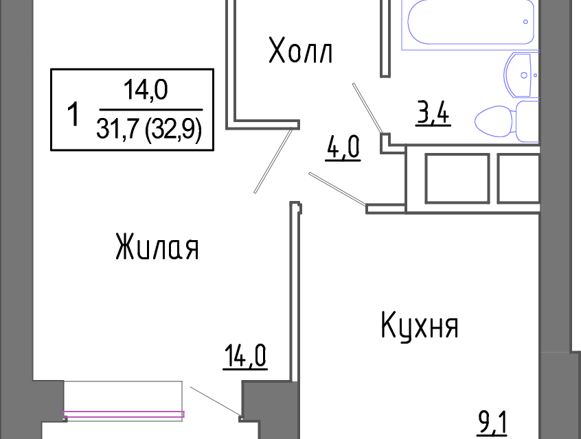 квартира городской округ Красногорск д Сабурово Жилой комплекс Новое Замитино фото 1