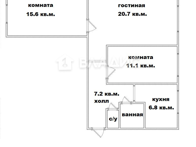 квартира р-н Бессоновский с Грабово ул Юбилейная 7 фото 18