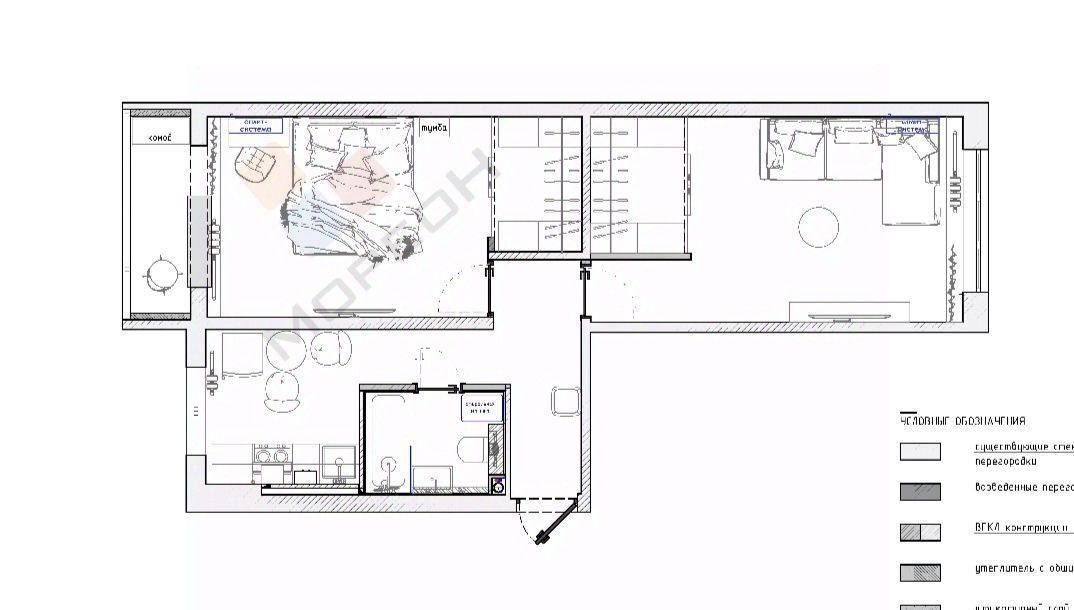 квартира г Краснодар р-н Прикубанский ул им. Герцена 174 фото 18