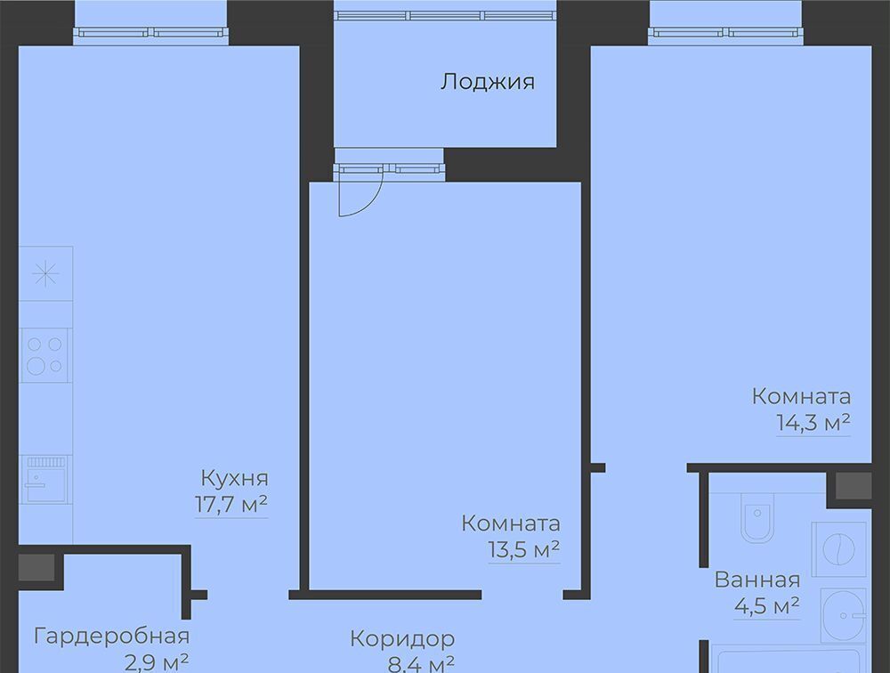 квартира р-н Рыбинский г Рыбинск Западный ул Новоселов з/у 12 фото 1