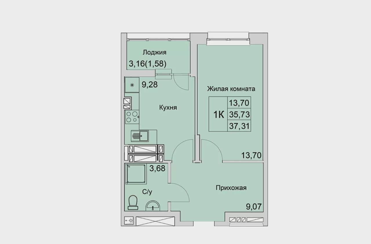 квартира г Батайск ул Булгакова 10 фото 4