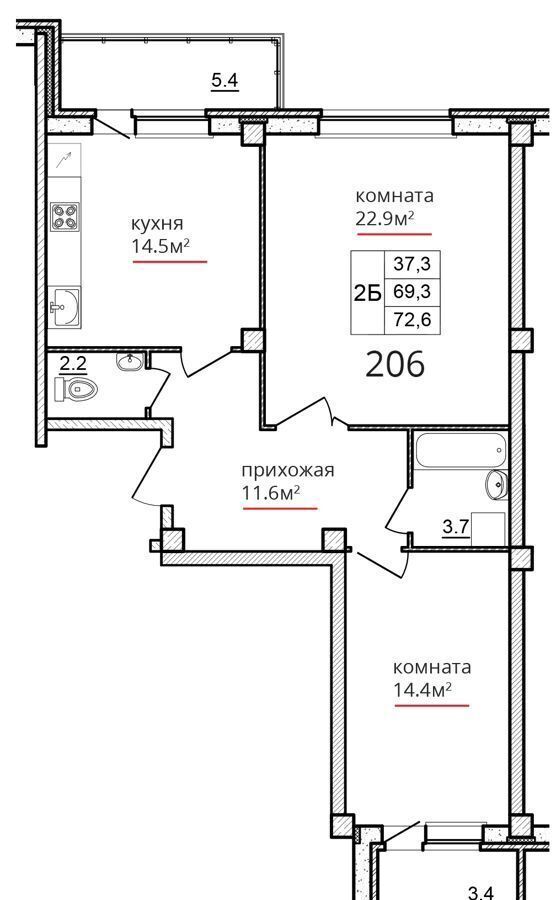 квартира г Псков Запсковье ул Алексея Алехина 14 ЖК «Сити» фото 2