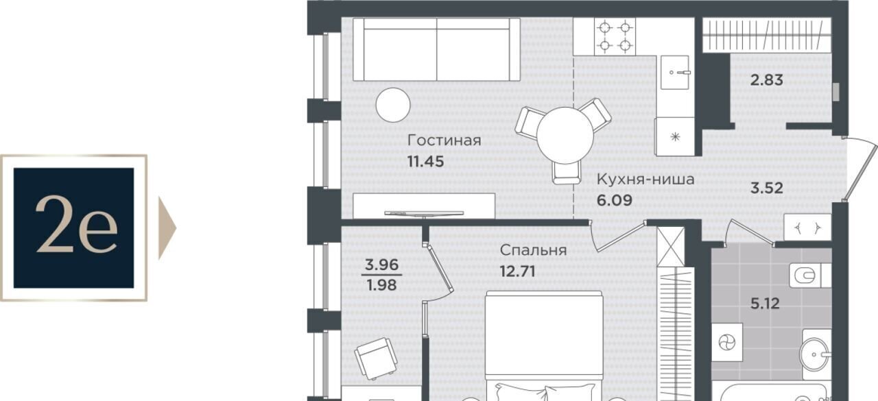 квартира г Пермь р-н Ленинский ул Монастырская 50 ЖК «PRIME» фото 1