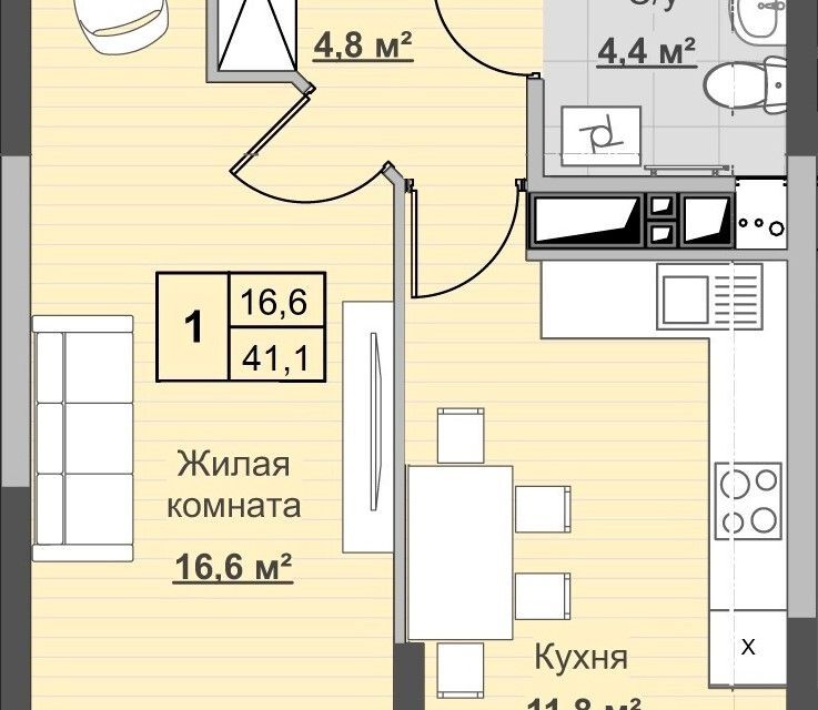 квартира г Ижевск р-н Первомайский Ипподромный городской округ Ижевск, Первомайский фото 1