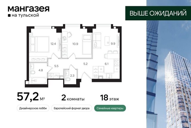 метро Тульская ЮАО Даниловский ЖК «Мангазея на Тульской» фото