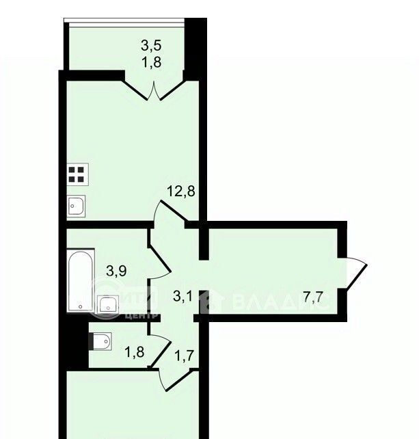 квартира г Воронеж р-н Центральный ул Загоровского 9/3 фото 1