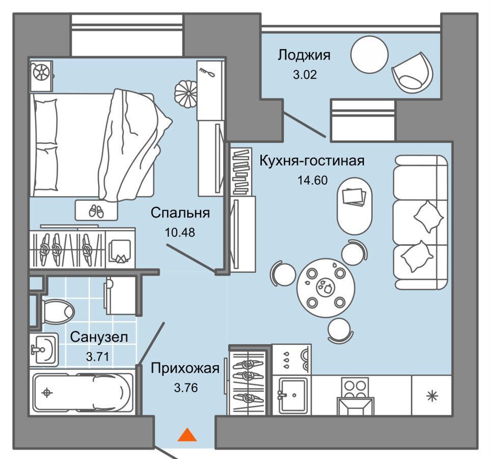 квартира г Киров р-н Ленинский ул 4-й Пятилетки 84 ЖК «Зарядное» фото 1