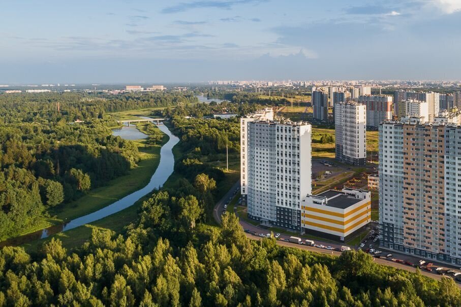 квартира г Санкт-Петербург метро Девяткино дор Муринская 25к/2 ЖК «Цветной город» Ленинградская область фото 7