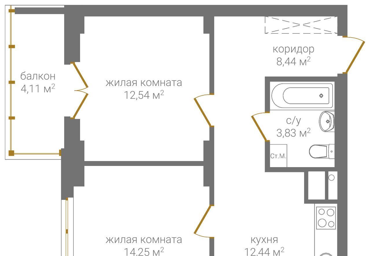 квартира г Нижний Новгород Горьковская ул 2-я Оранжерейная 6а фото 3