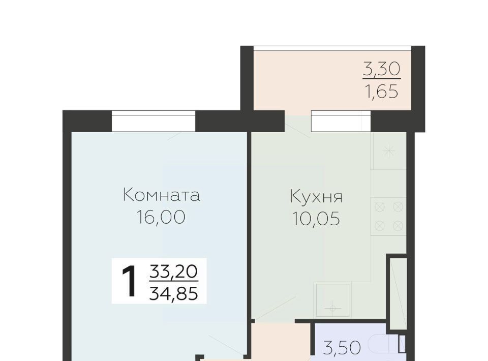 квартира г Всеволожск Южный ЖК Радужный Проспект Большевиков фото 1