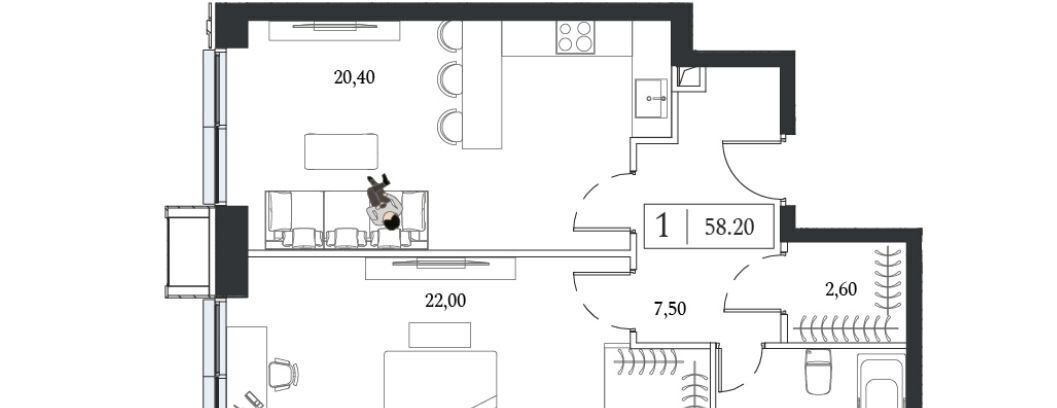 квартира г Москва метро Технопарк пр-кт Андропова 9/1 ЖК «Dream Towers» муниципальный округ Нагатинский Затон фото 1