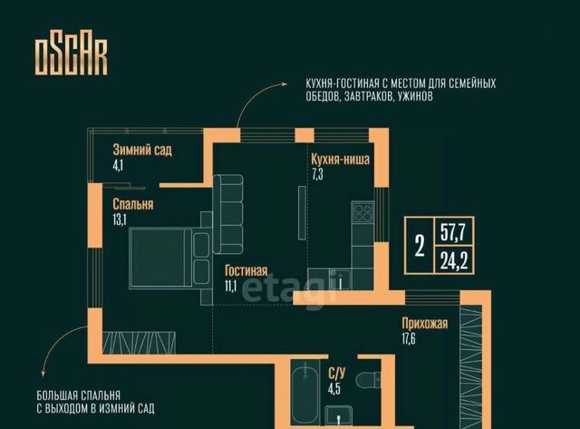 р-н Центральный дом 61б ЖК «Oscar» фото