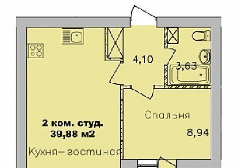 квартира г Новосибирск метро Площадь Гарина-Михайловского ул Романтиков 26 микрорайон «Дивногорский» фото 1