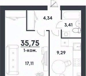 квартира г Волгоград р-н Советский жилой район Долина-2 жилрайон фото 1