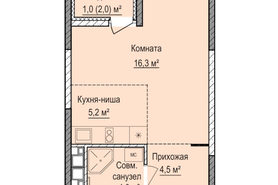 квартира г Ижевск р-н Устиновский Автопроизводство Ижевск городской округ, Строящийся жилой дом фото 1