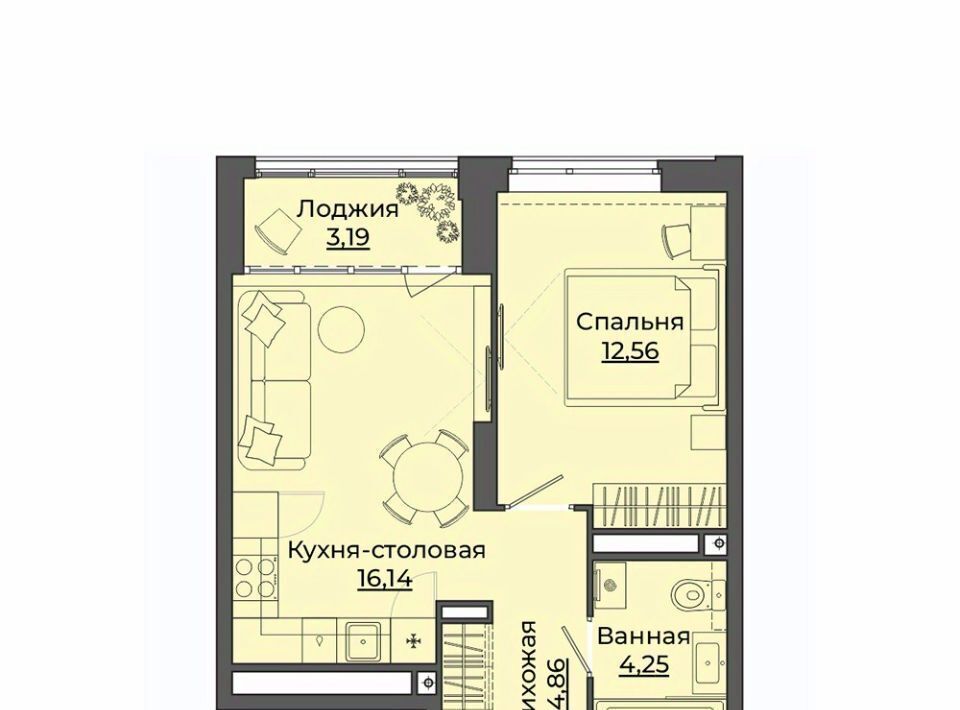 квартира г Екатеринбург Уральская ВТУЗгородок ЖК «Б.26» жилрайон фото 1