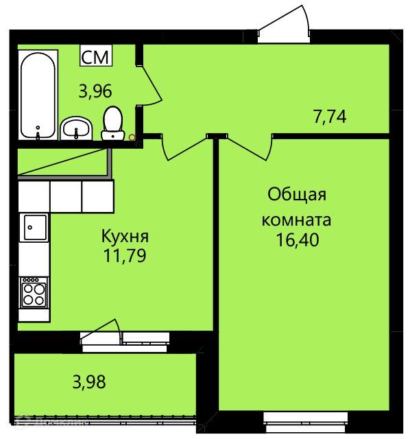 квартира г Саранск р-н Октябрьский Саранск городской округ, Юрия Святкина, 4 стр фото 1