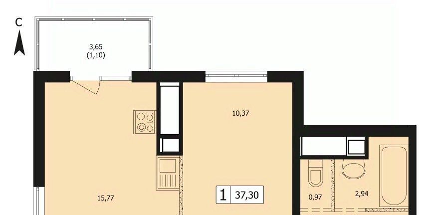 квартира г Краснодар р-н Карасунский ул Автолюбителей 1д/4 фото 1