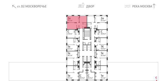 квартира г Москва метро Борисово ул Борисовские Пруды 1 ЖК «WAVE» муниципальный округ Москворечье-Сабурово фото 2