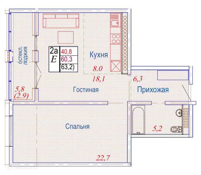 квартира г Петропавловск-Камчатский Петропавловск-Камчатский городской округ, Северный фото 1