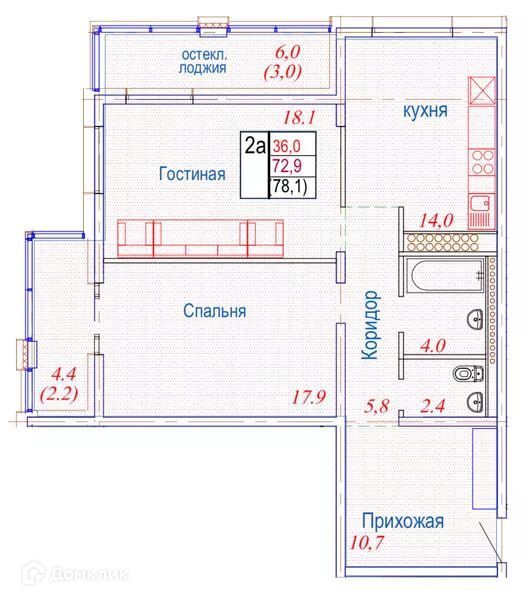 квартира г Петропавловск-Камчатский Петропавловск-Камчатский городской округ, Северный фото 1