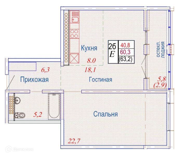 квартира г Петропавловск-Камчатский Петропавловск-Камчатский городской округ, Северный фото 1