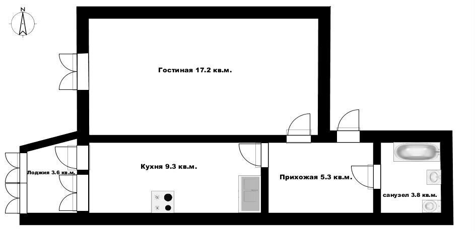 квартира г Уфа р-н Ленинский ул Шмидта 158 ЖК «Союзный» фото 8