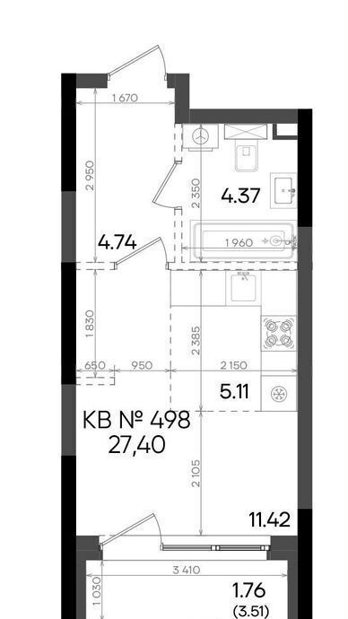 квартира г Казань метро Горки р-н Советский ул Аделя Кутуя 181 фото 6