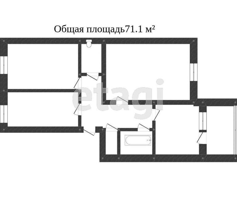 квартира г Тобольск 34, 10-й микрорайон фото 23